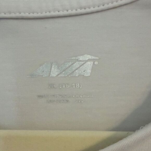 Avia Women's Short Sleeve Light Gray Tee - Picture 2 of 3